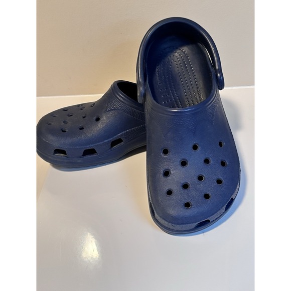 Original Classic Crocs BLUE NAVY Clogs W 4-5 (XS) Big Kid/ Small Adult - Picture 2 of 5